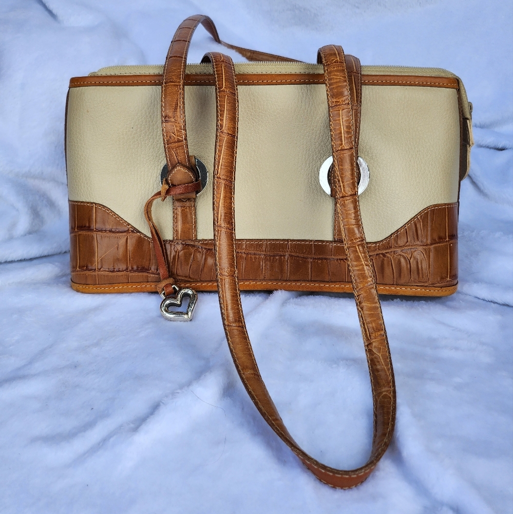 Brighton Tan and Cream Women's Purse